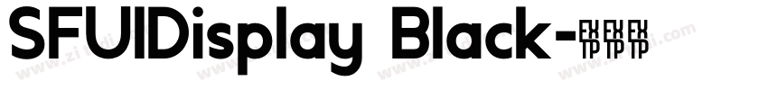 SFUIDisplay Black字体转换